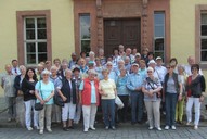 Die Hagenower Kulturfreunde vor Goethes Wohnhaus am Frauenplan