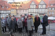 Halbgruppe besucht die Altstadt von    Quedlinburg