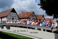 Während der Rhön-Rundfahrt hier auf der Brücke in Ostheim