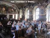 Reisegruppe in der Aula der Leopoldina in  Breslau